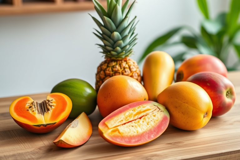 Frutas tropicales para la salud digestiva